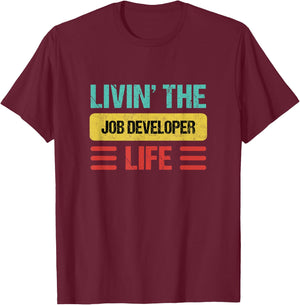 Job Developer T-Shirt - T-Shirt | Maroon