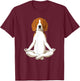 Yoga Dog Beagle Men Women T-Shirt - T-Shirt | Maroon