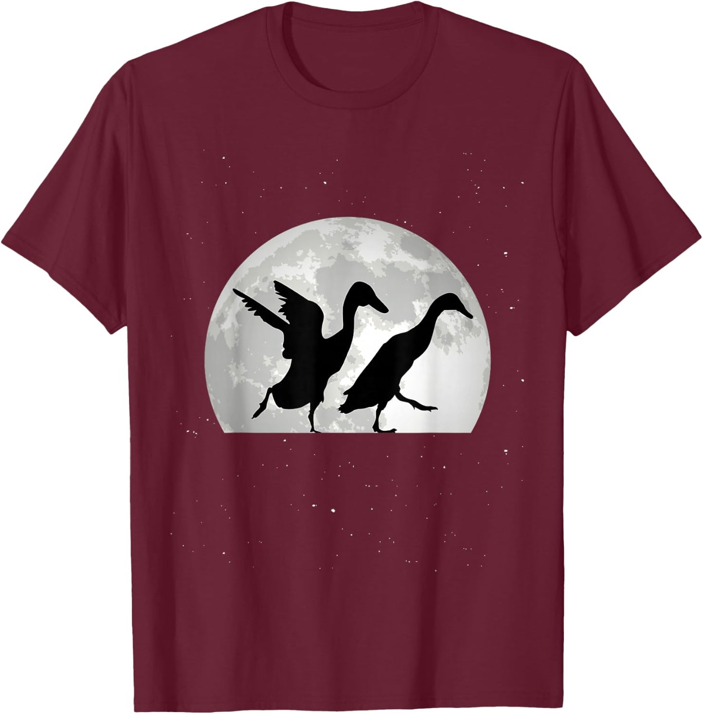 Running Duck Moon Runner Duck T-Shirt - T-Shirt | Maroon