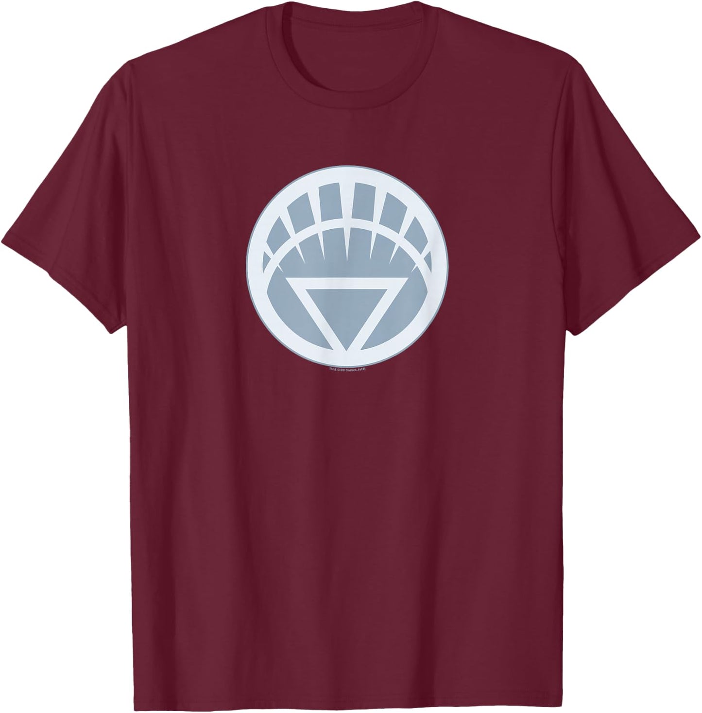 Green Lantern White Symbol T-Shirt - T-Shirt | Maroon