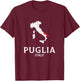 Puglia, Italian Italy T-Shirt - T-Shirt | Maroon
