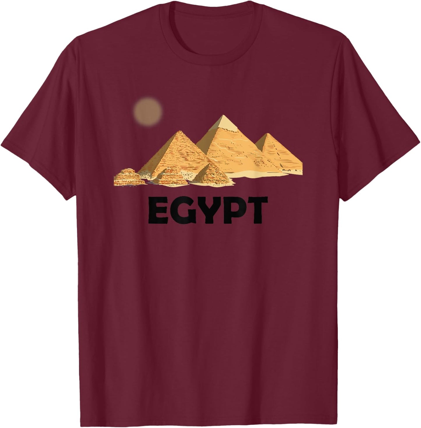 Egyptian pyramids Ancient Egypt Cool Shirt T-Shirt - T-Shirt | Maroon