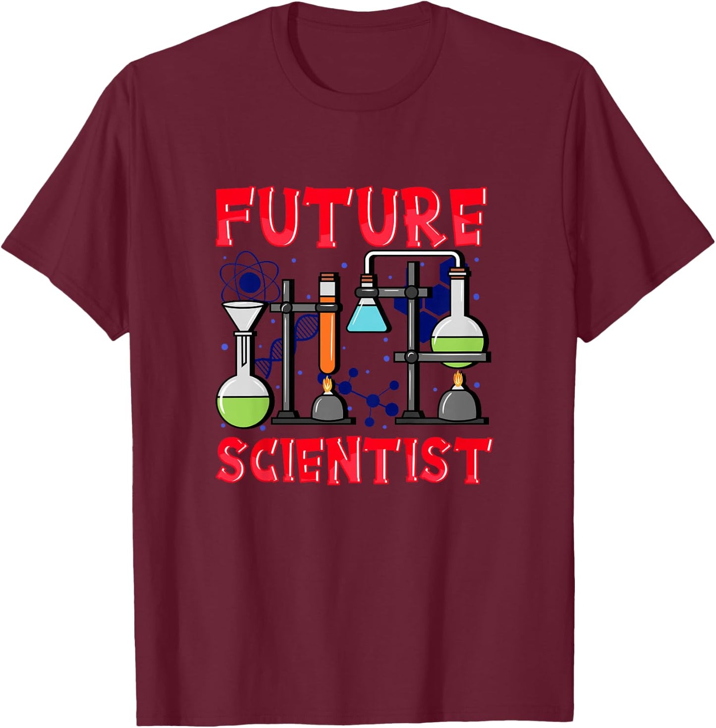 Kids Junior Future Scientist Science T-Shirt - T-Shirt | Maroon