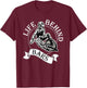 Life Behind Bars T Shirt - Great BMX Rider / Racer Gift T-Shirt - T-Shirt | Maroon