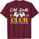 Old Balls Club Soccer 50 Years Awesome 50th Birthday Men T-Shirt - T-Shirt | Maroon