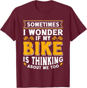 Biker Outfit Funny Motorcycle Quotes Accessories T-Shirt - T-Shirt | Maroon