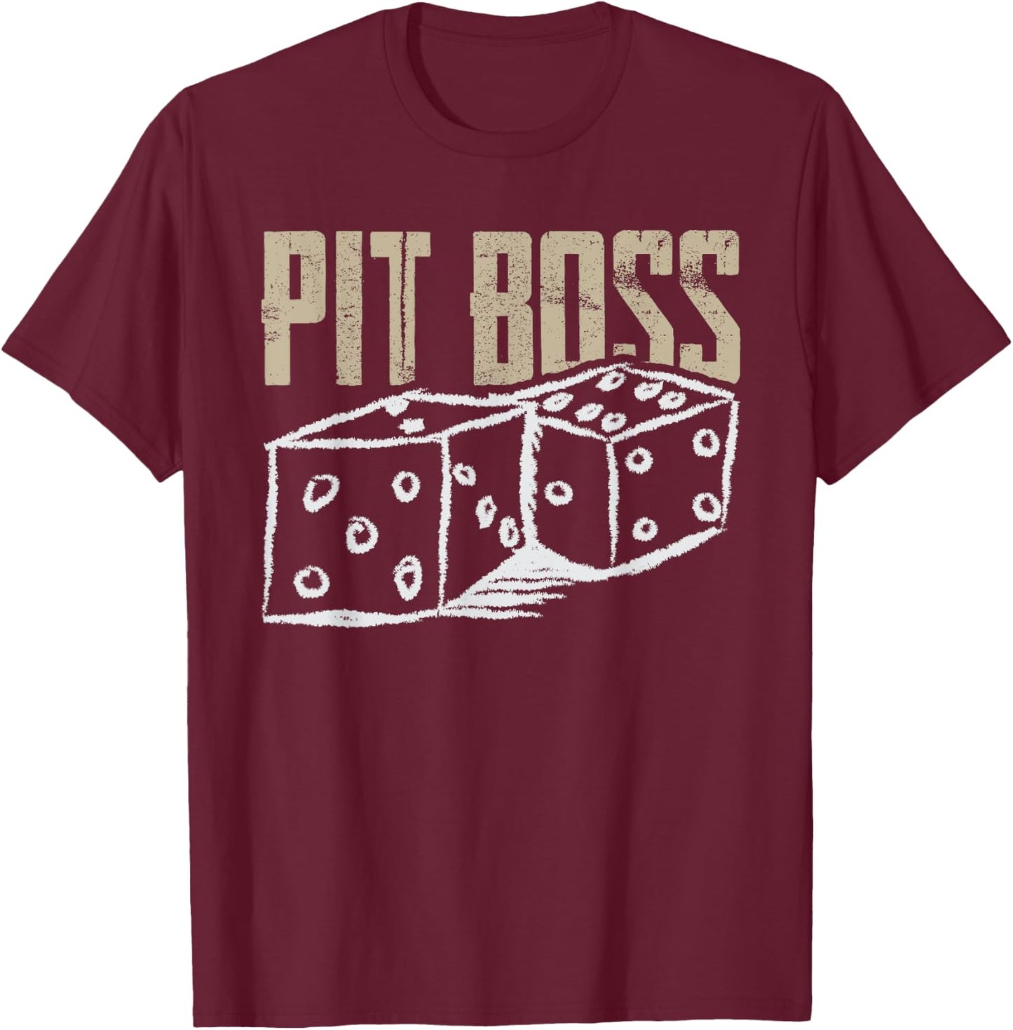 Pit Boss Casino Gambling BlackJack : Card Shark Poker T-Shirt - T-Shirt | Maroon
