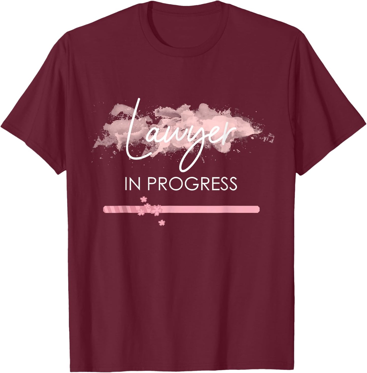 Funny Lawyer in Progress Law School Students Women Girls T-Shirt - T-Shirt | Maroon