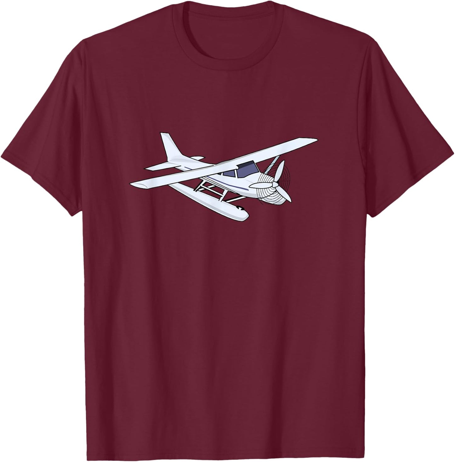 Float Plane Aeroplane Aviation T-Shirt - T-Shirt | Maroon