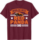 Zookeeper Worlds Best Red Panda Dad Red Panda Girl T-Shirt - T-Shirt | Maroon