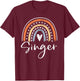 Singer Gifts Funny Rainbow Singing T-Shirt - T-Shirt | Maroon