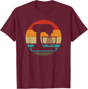 Baking Retro Style Vintage T-Shirt - T-Shirt | Maroon