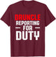 Drunk Uncle Funny Drinking Druncle T-Shirt - T-Shirt | Maroon
