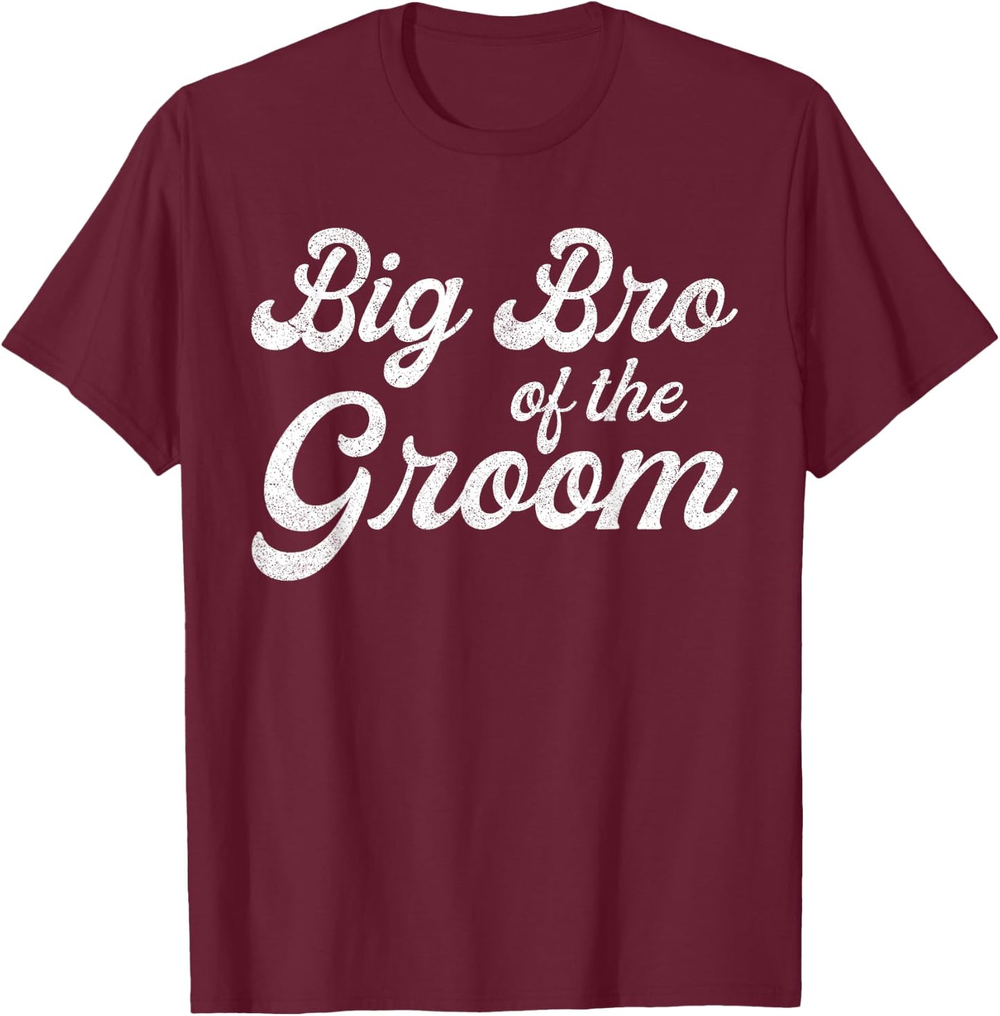 Big Brother Of The Groom Shirts Boys, Bachelor Party T-Shirt - T-Shirt | Maroon