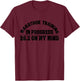 Marathon Training In Progress 26.2 On My Mind Runner T-Shirt - T-Shirt | Maroon