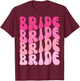 Bride I Do Crew Retro Bachelorette Party Bride Bridesmaids Small T-Shirt - T-Shirt | Maroon