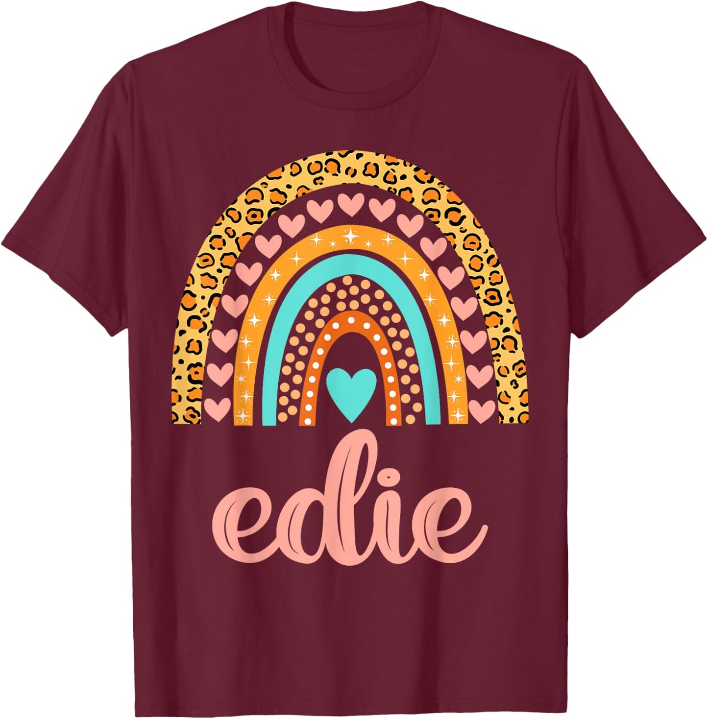 Edie Edie Name Birthday Shirt Gift T-Shirt - T-Shirt | Maroon