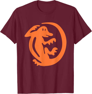 Legends of the Hidden Temple Orange Iguanas Alt Logo T-Shirt - T-Shirt | Maroon
