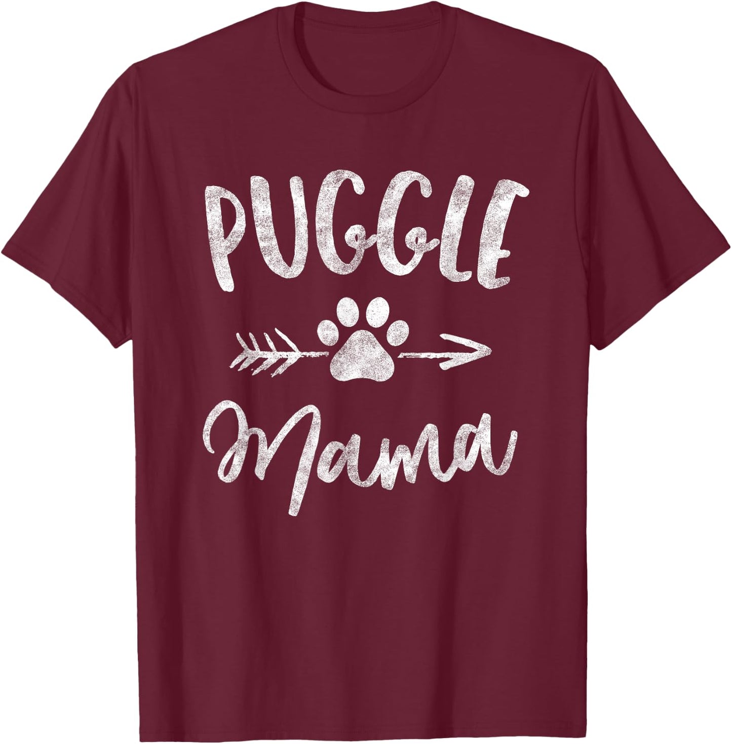Puggle Mama Shirt Pug Beagle Lover Owner Gifts Dog Mom Men Women Kids T-Shirt - T-Shirt | Maroon