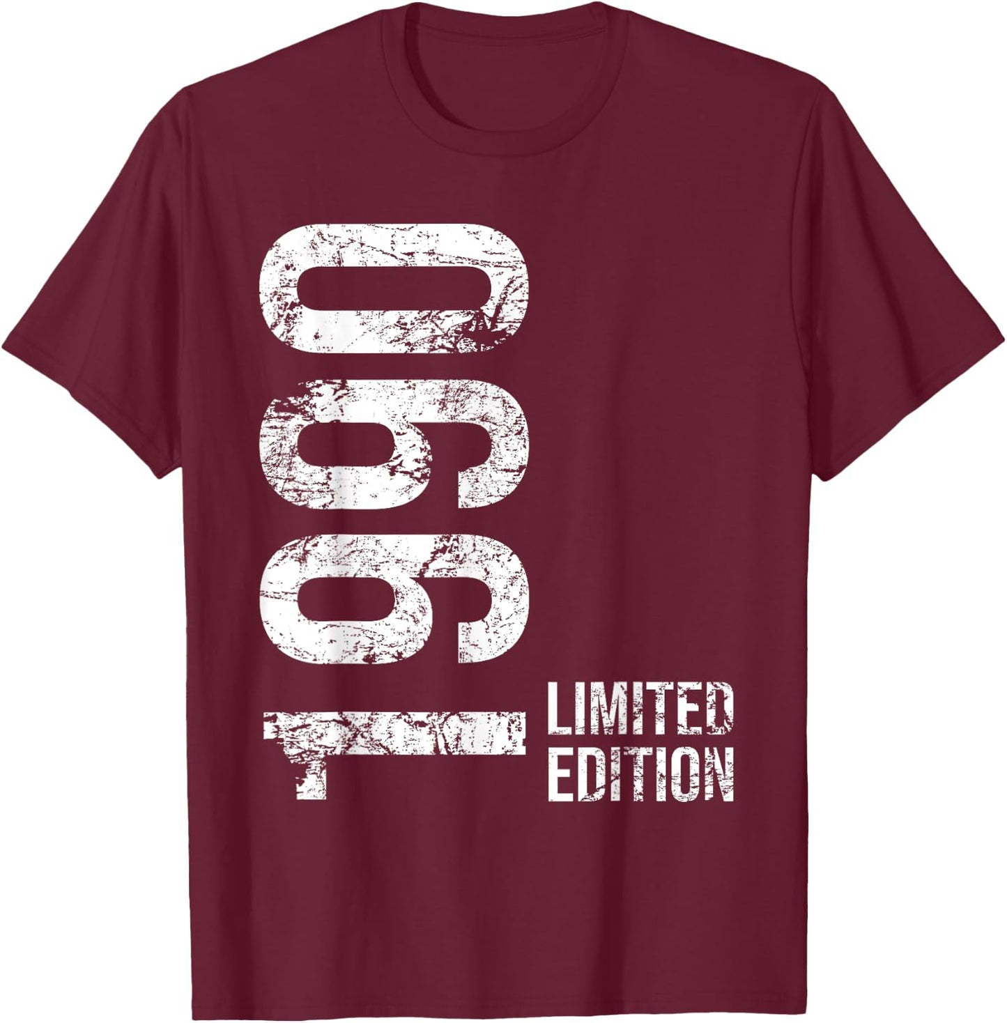 35th Birthday 35 Years Old Man Woman Vintage 1990 T-Shirt - T-Shirt | Maroon