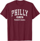 Philadelphia Pennsylvania retro throwback Philly Souvenir T-Shirt - T-Shirt | Maroon