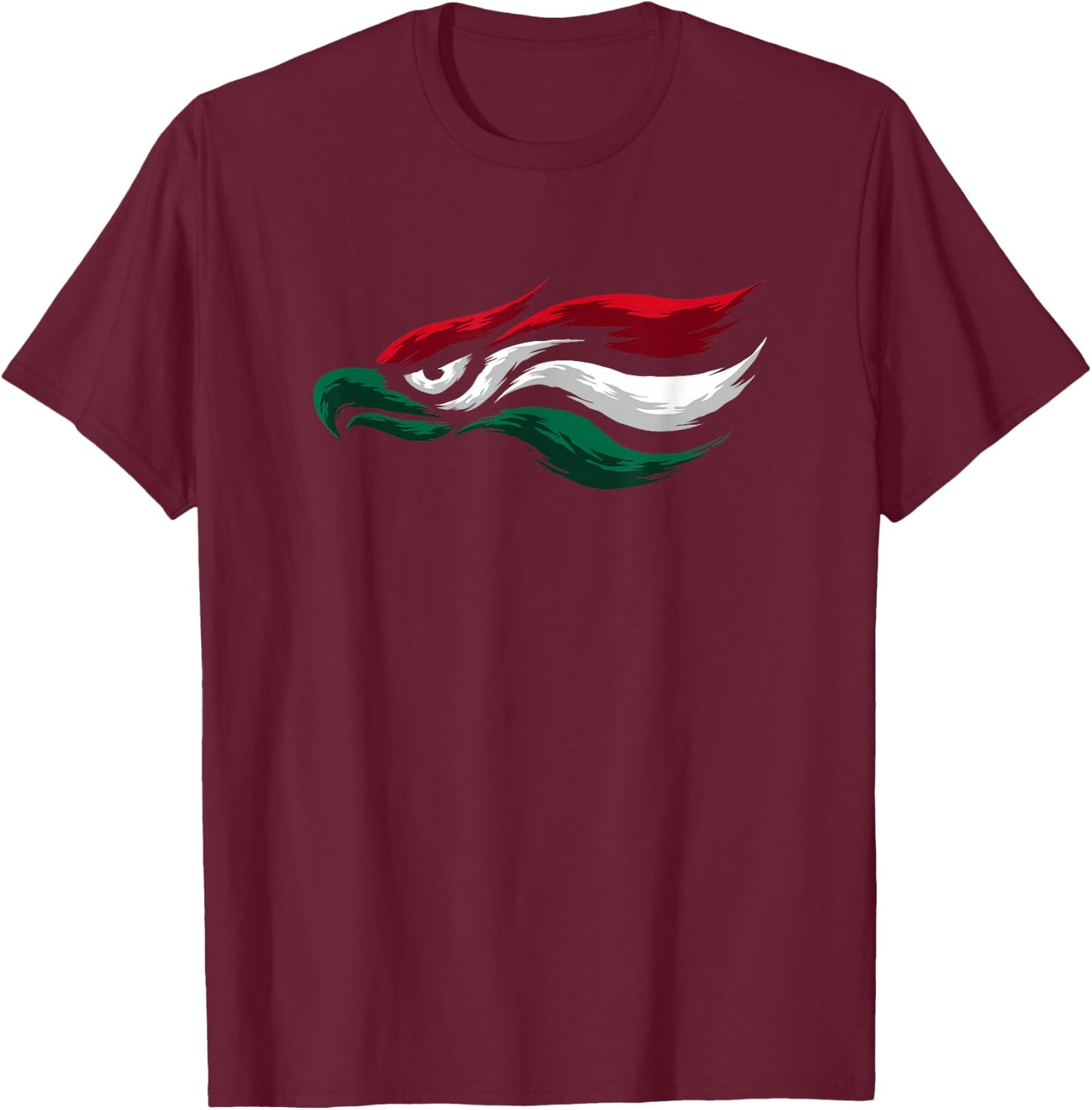 Mexican Eagle With Mexico Flag - Hecho En Mexico T-Shirt - T-Shirt | Maroon