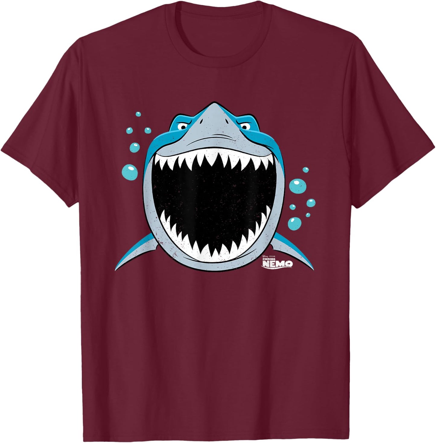 Disney PIXAR Finding Nemo Bruce JAWsome T-Shirt - T-Shirt | Maroon