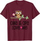 Kids Oma and Opa Love Me Grandchild Owl T-Shirt - T-Shirt | Maroon