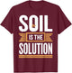 Soil Scientist Agriculture Environmental Soil Science T-Shirt - T-Shirt | Maroon