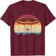 Retro UFO Alien T-Shirt - T-Shirt | Maroon