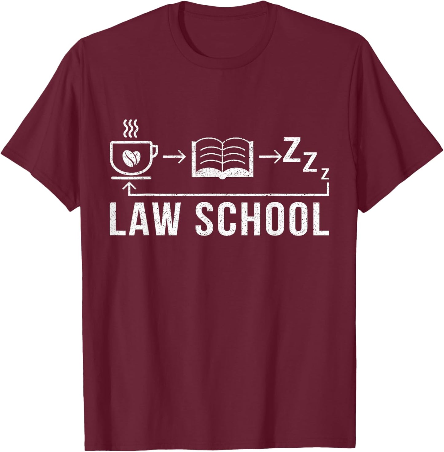A Law School Student Lawyer Gift T-Shirt - T-Shirt | Maroon