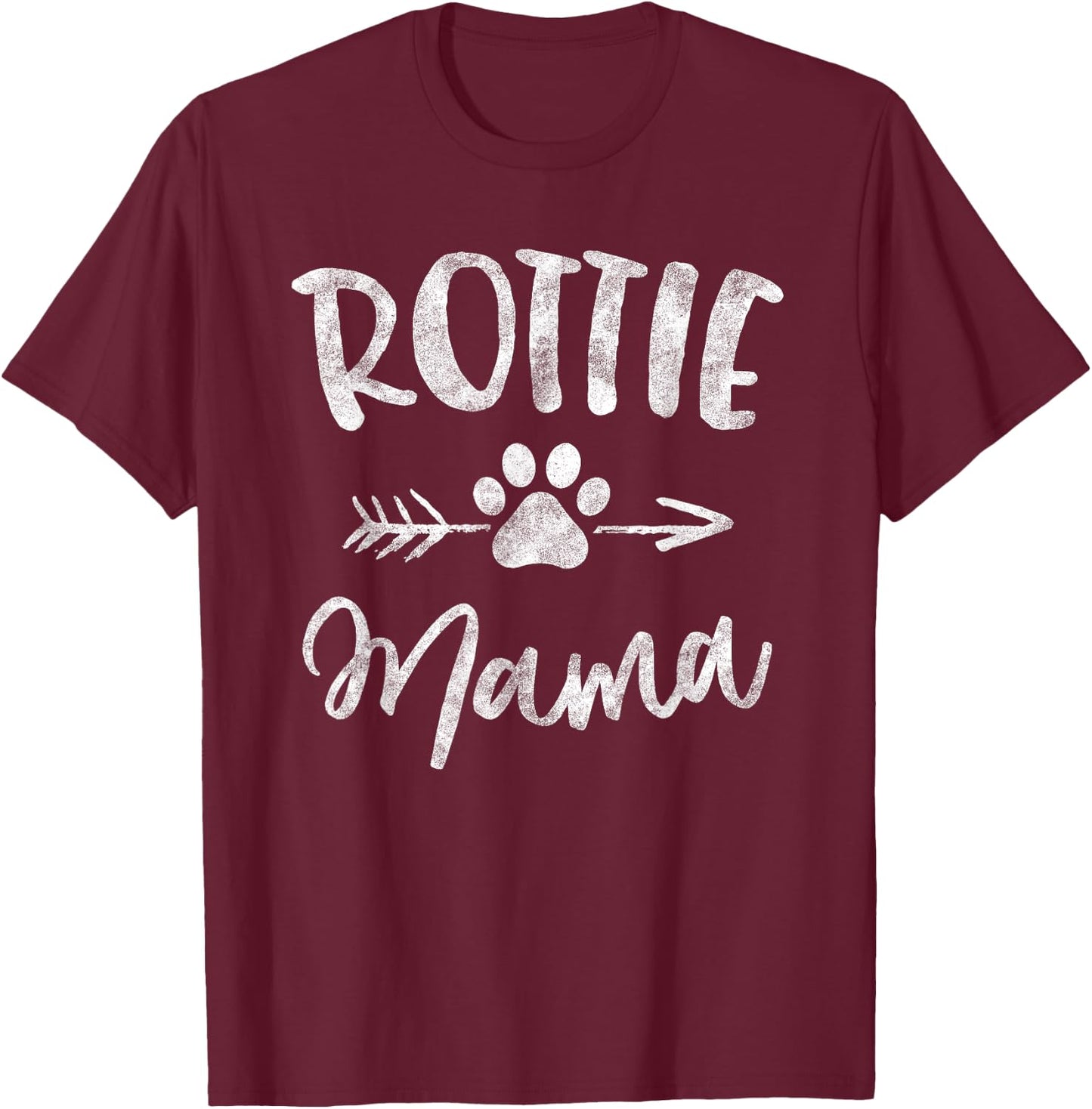 Rottie Mama Gifts Rottweiler Lover Owner Gifts Dog Mom Women Girls Kids T-Shirt - T-Shirt | Maroon