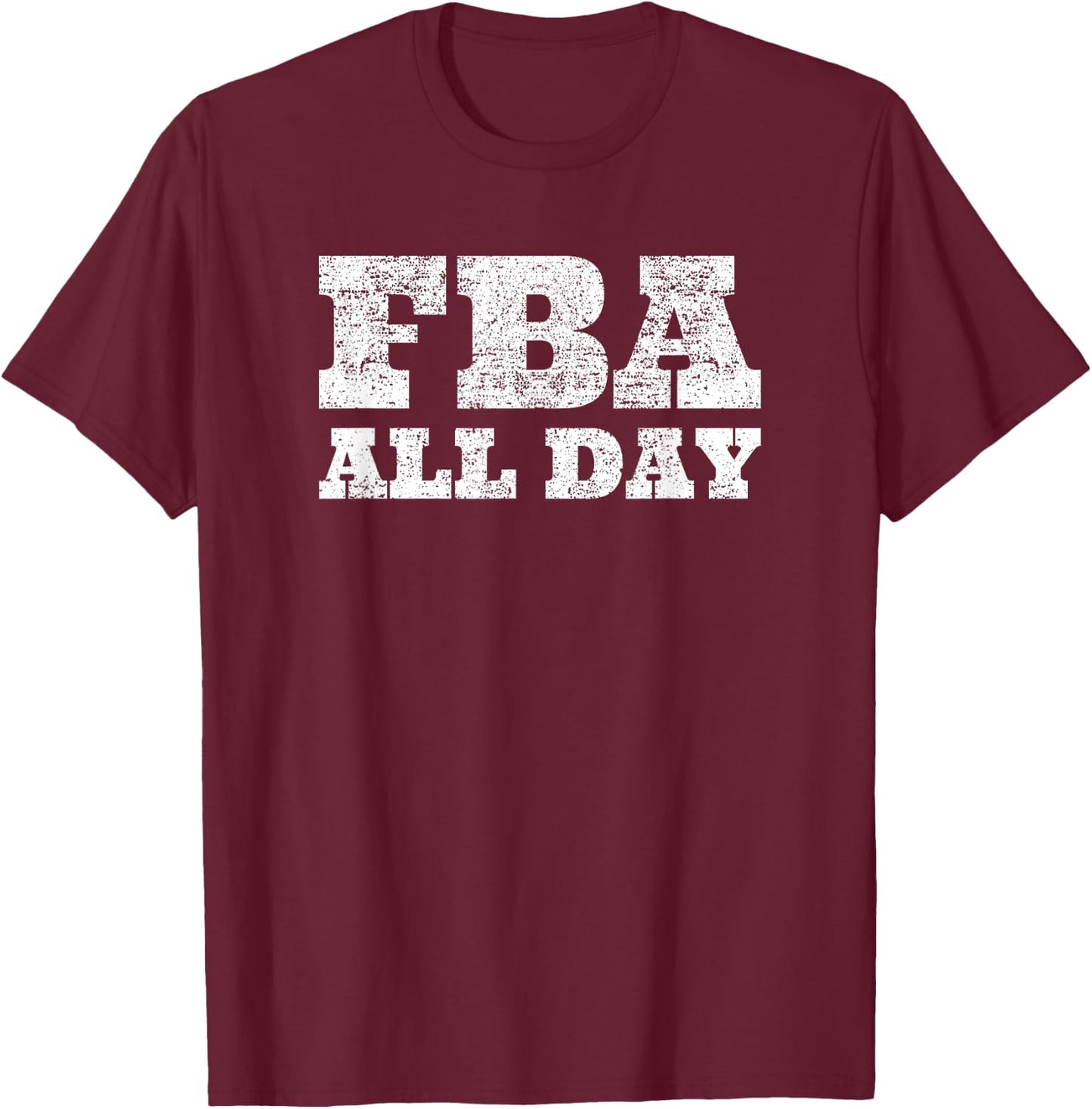 FBA All Day Black Foundational History American Top T-Shirt - T-Shirt | Maroon