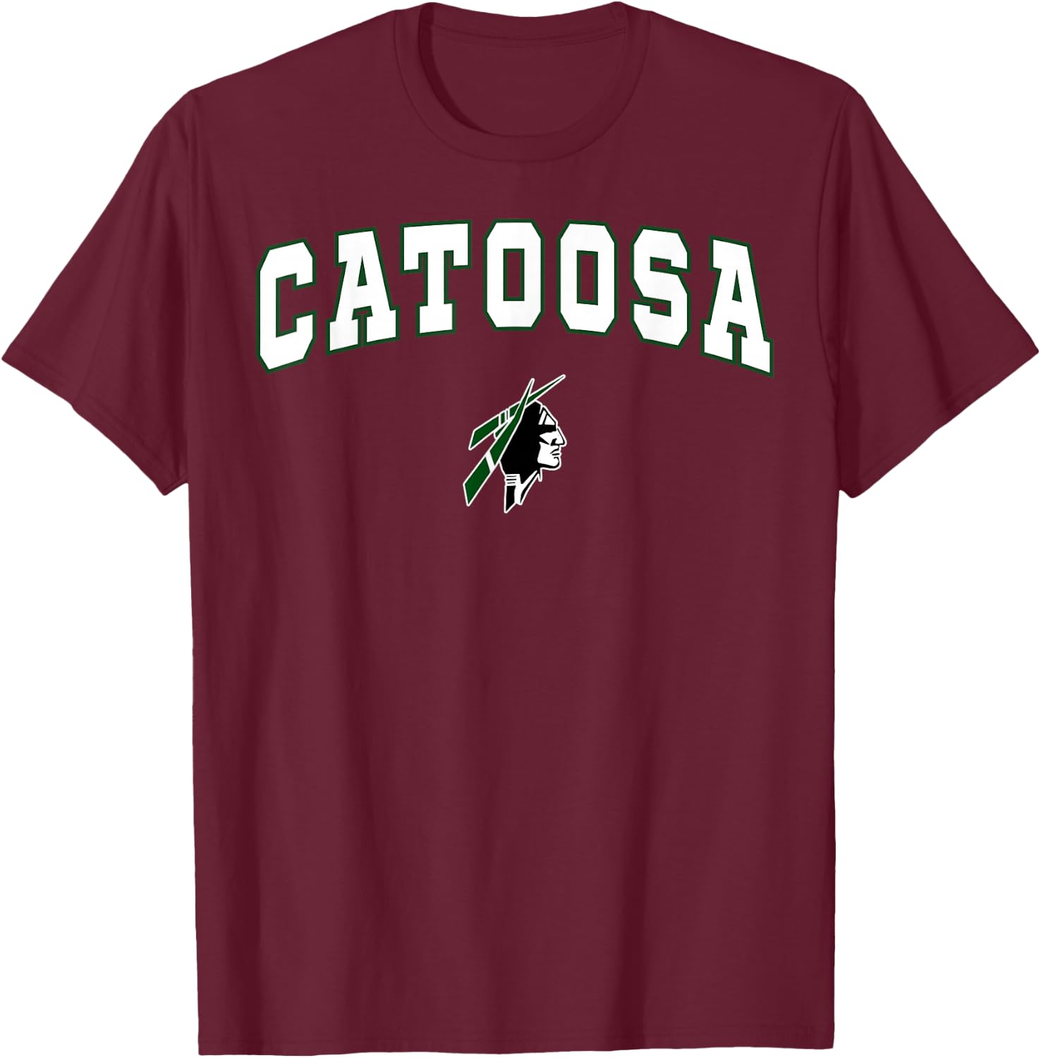 Catoosa High School Indians C2 T-Shirt - T-Shirt | Maroon