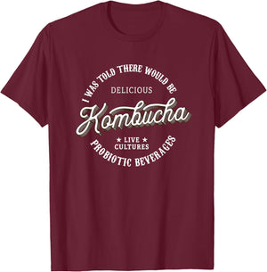 Kombucha Gifts - Funny Vintage Kombucha Label T-Shirt - T-Shirt | Maroon