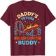 Roller Coaster Toddler Daddy's Future Roller Coaster Buddy T-Shirt - T-Shirt | Maroon