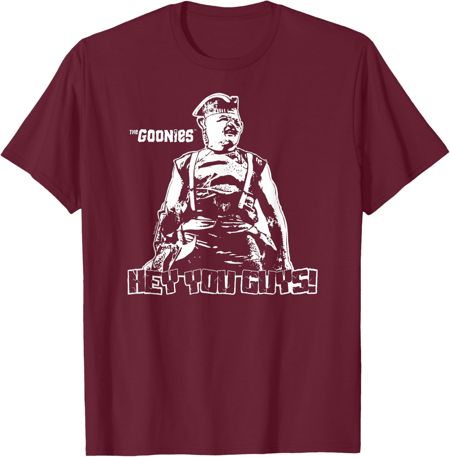 The Goonies Hey You Guys! Sloth Photo Movie T-Shirt - T-Shirt | Maroon