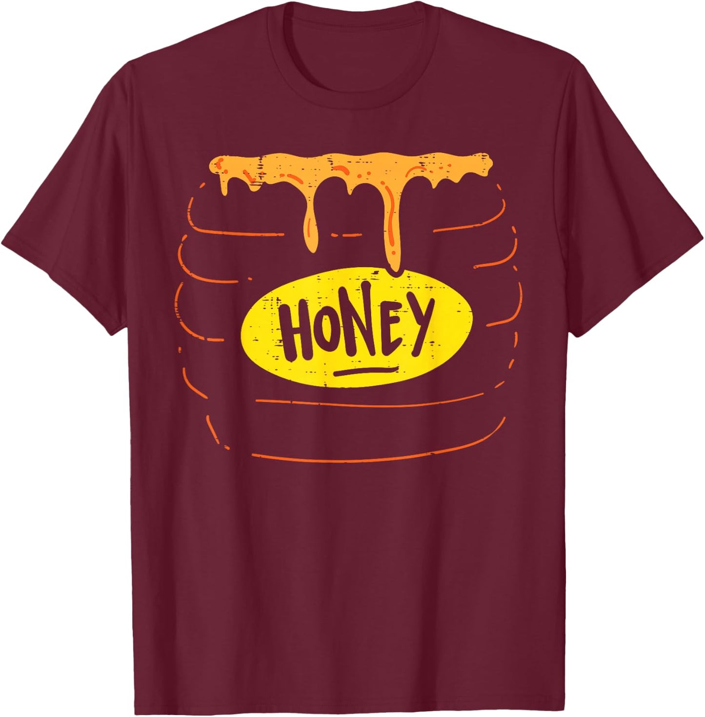 Honey Jar Pot Costume Funny Sweet Halloween Men Women Kids T-Shirt - T-Shirt | Maroon