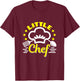 Little Chef Cooking Cook Cute Girl Boy Toddler T-Shirt - T-Shirt | Maroon