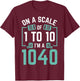 On A Scale Of 1 To 10 I'm A 1040 T-Shirt - T-Shirt | Maroon