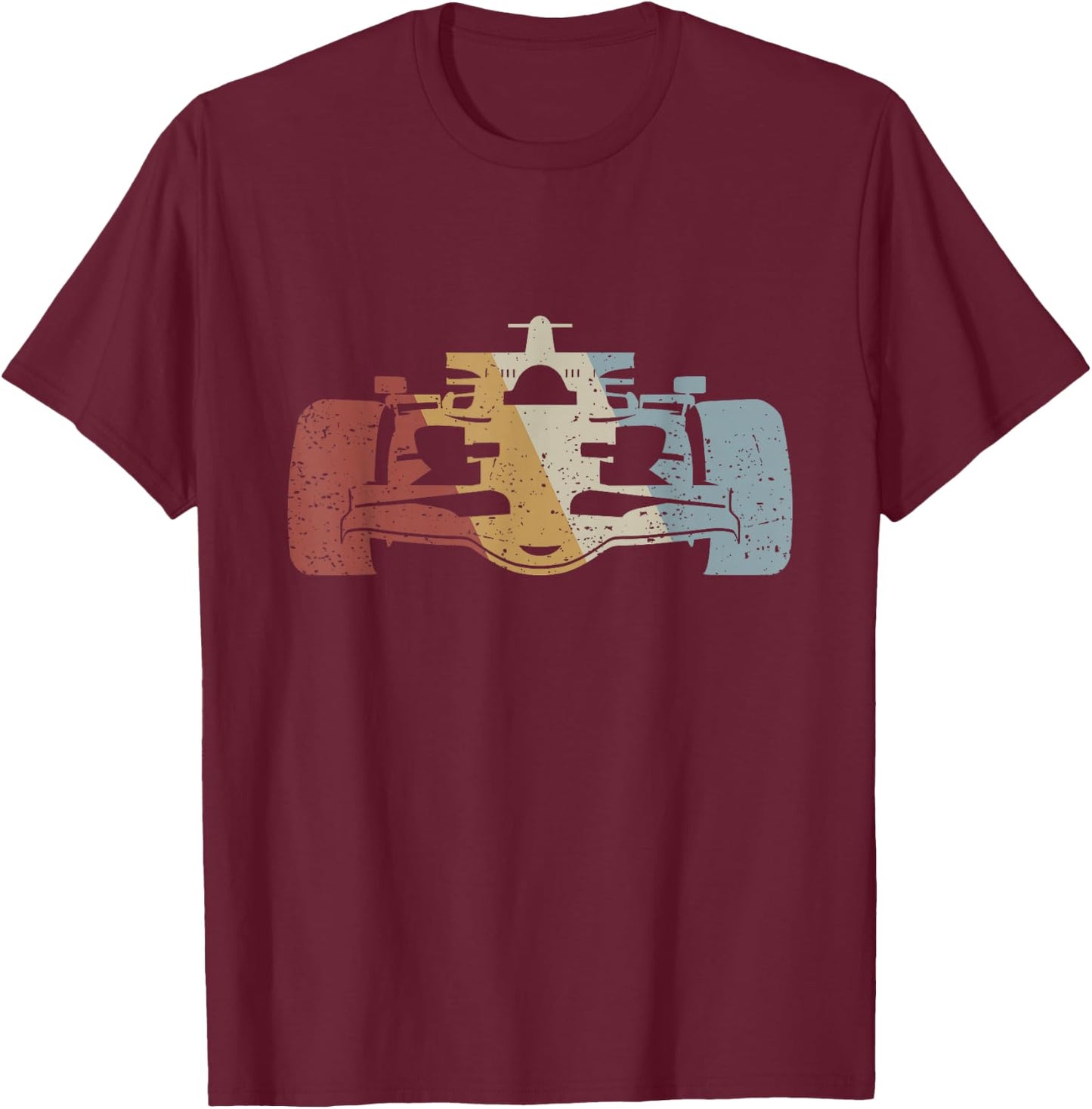 Racing Car Retro Style Vintage T-Shirt - T-Shirt | Maroon