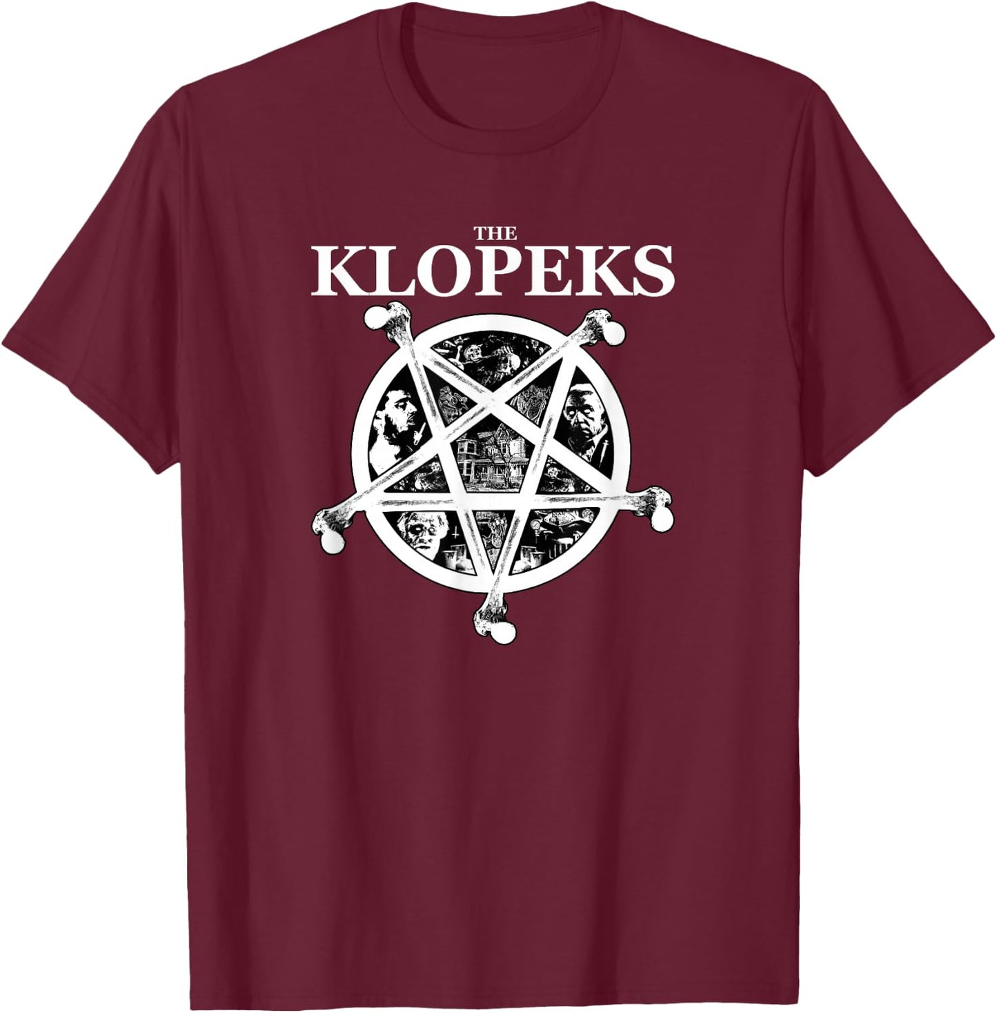 Burbs The Klopeks Evil Family Portrait Movie T-Shirt - T-Shirt | Maroon