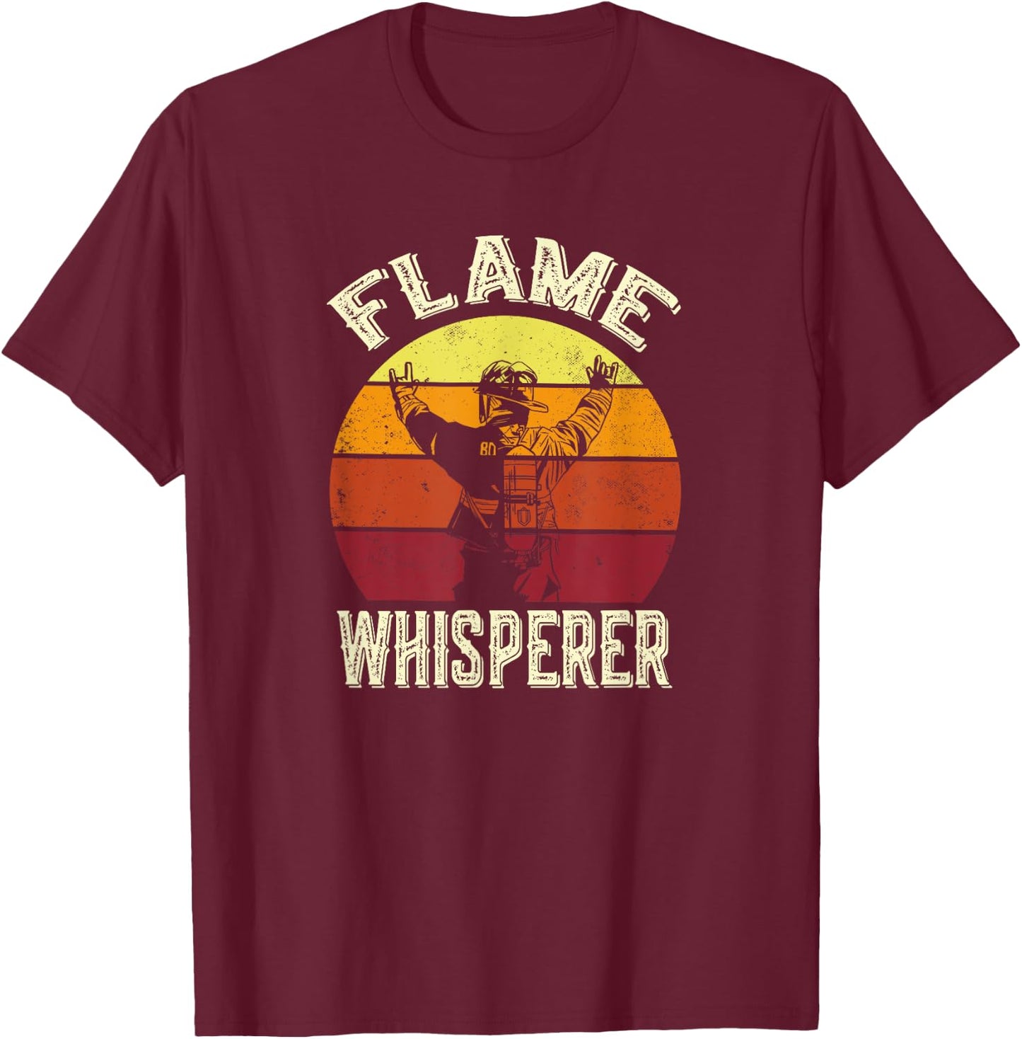 Funny Firefighting Fireman & Volunteer Firefighter T-Shirt - T-Shirt | Maroon