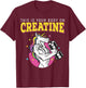 This Is Your Body On Creatine Gym Fitness Weightlifting T-Shirt - T-Shirt | Maroon