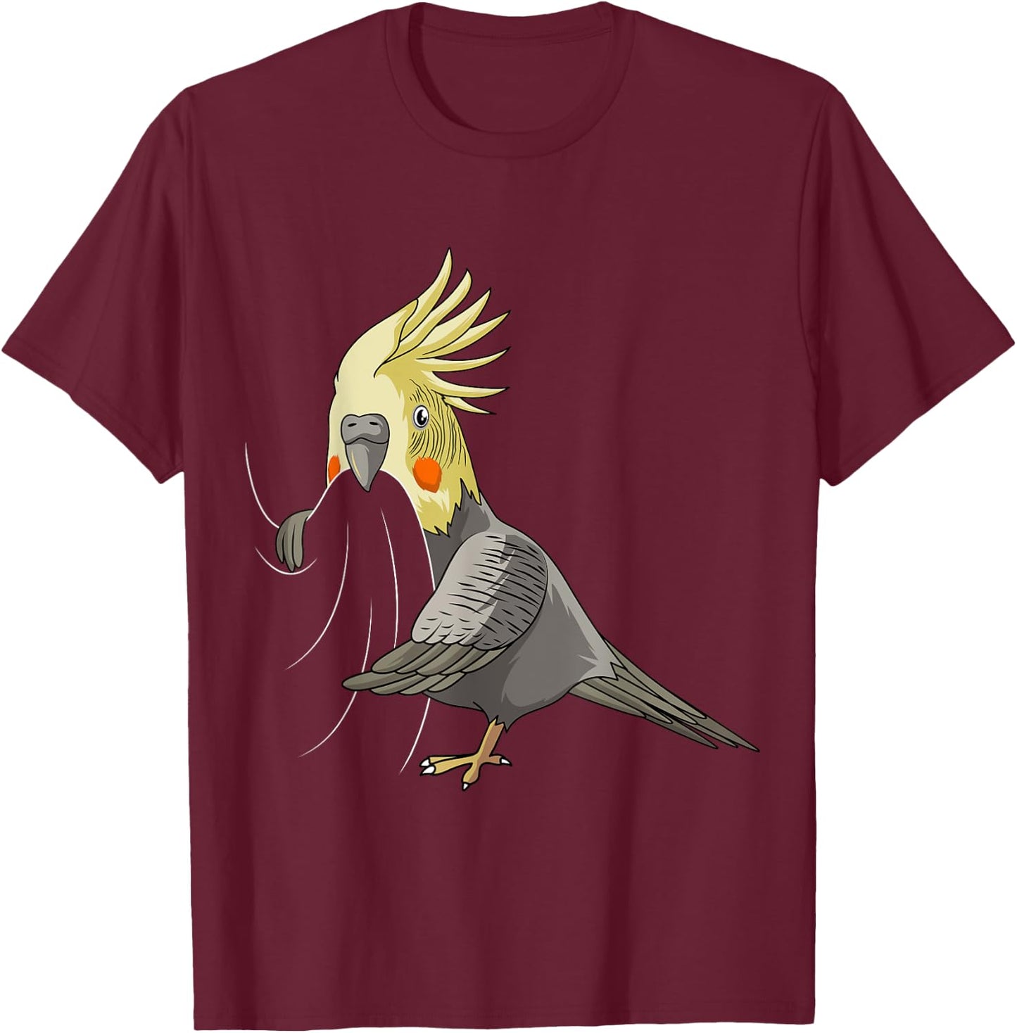 Cockatiel Lover Bird Lovers Women Kids Girl T-Shirt - T-Shirt | Maroon