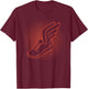 Track And Field Winged Running Shoes Sprinting Marathon T-Shirt - T-Shirt | Maroon