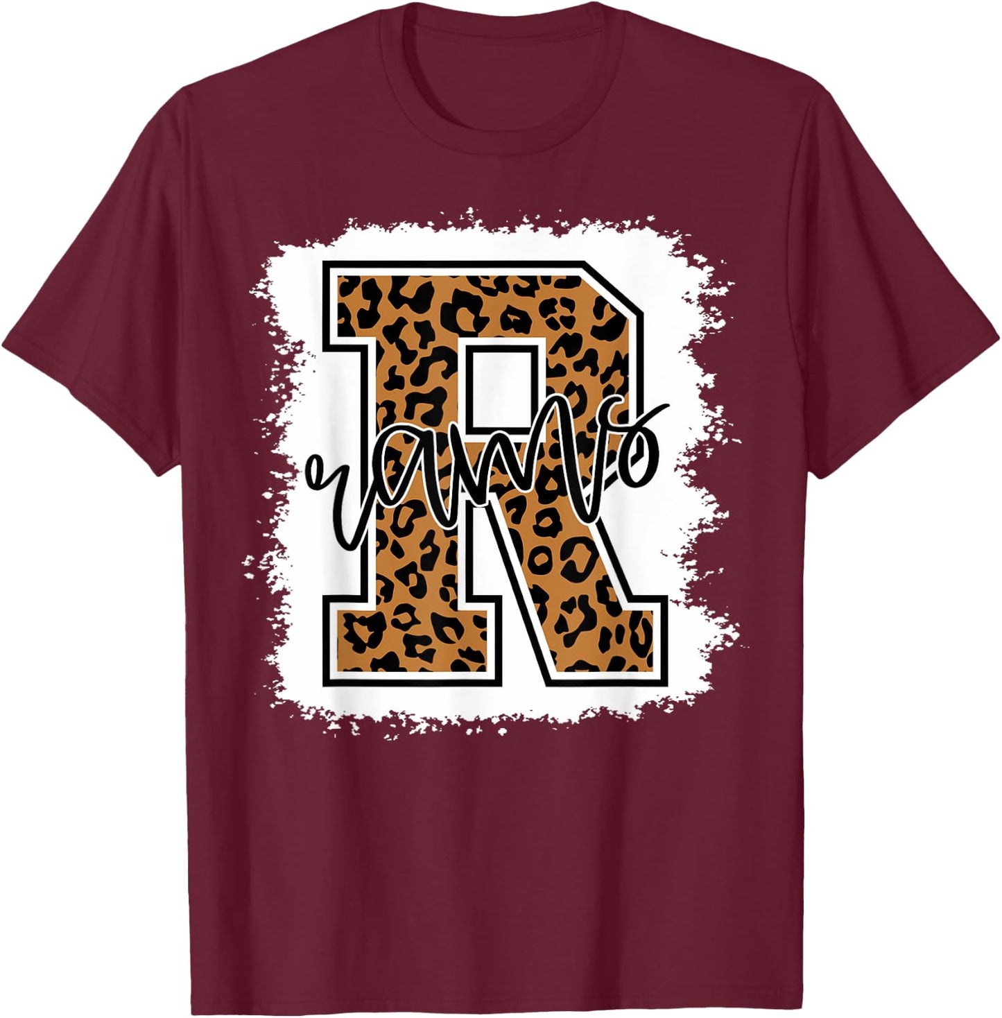 Rams School Sports Fan Team Spirit Mascot Gift T-Shirt - T-Shirt | Maroon