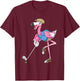 Flamingo Golf Vacation Shirt Funny Golfing Club T-Shirt - T-Shirt | Maroon