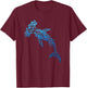 Hammerhead Shark Hawaiian Polynesian Tribal Tattoo Vacation T-Shirt - T-Shirt | Maroon