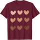 Skin Tone Hearts, Be, Kind Design, Melanin Hearts Gifts T-Shirt - T-Shirt | Maroon